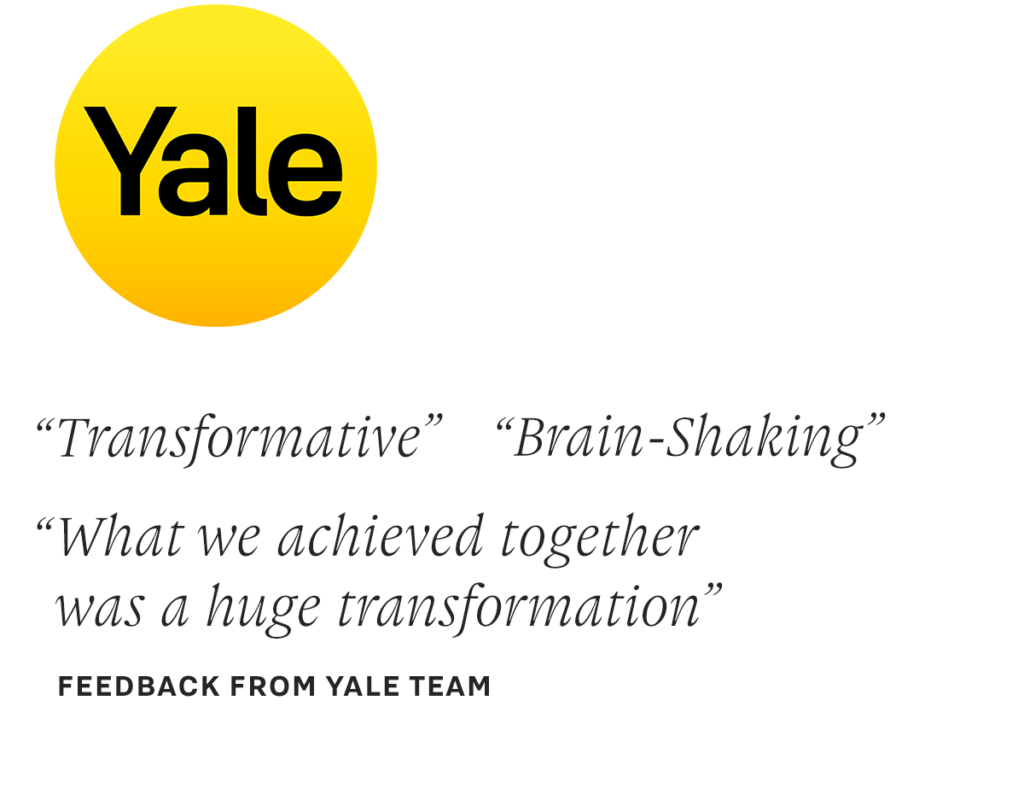 Yale logo and quotes